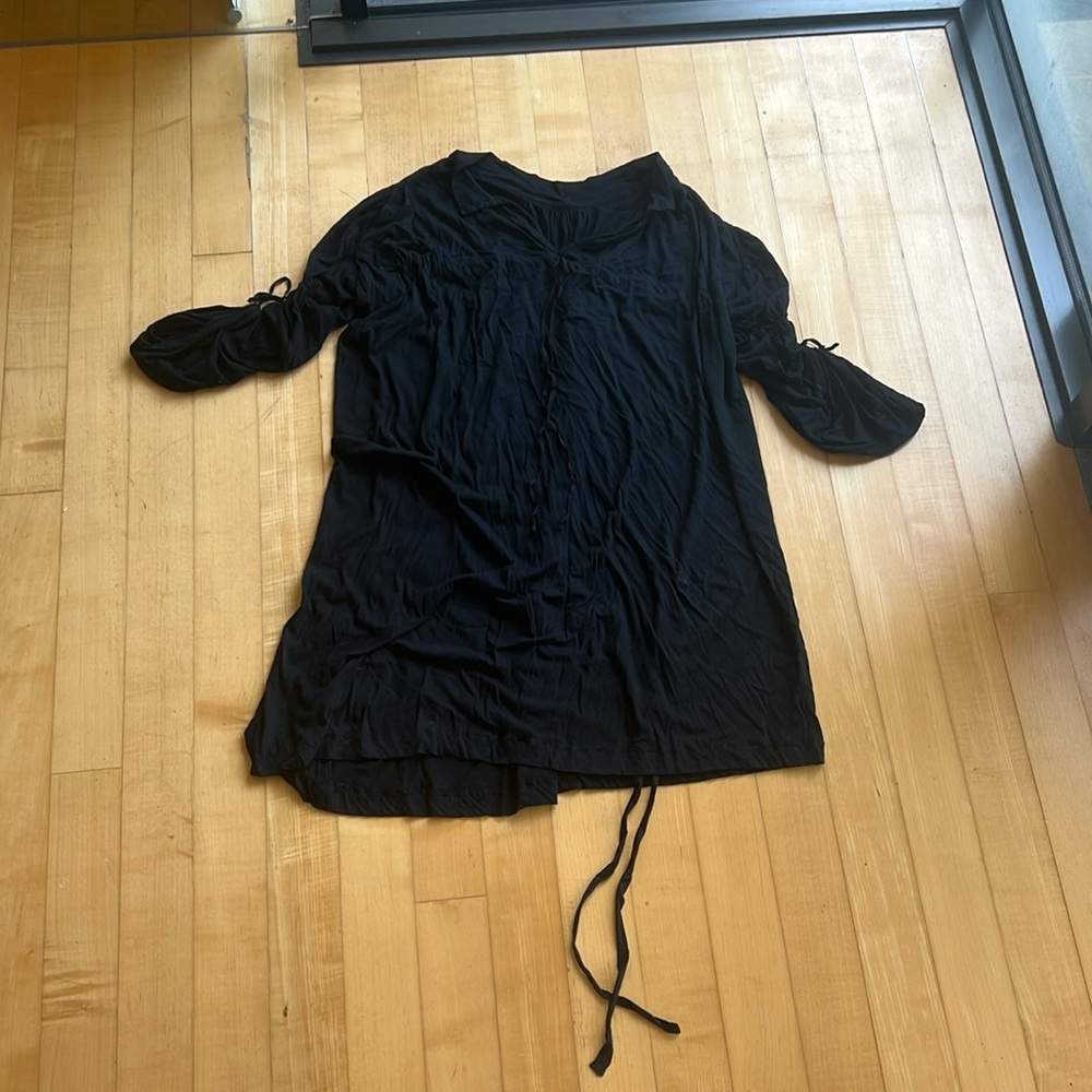 Long sleeve rouched dress